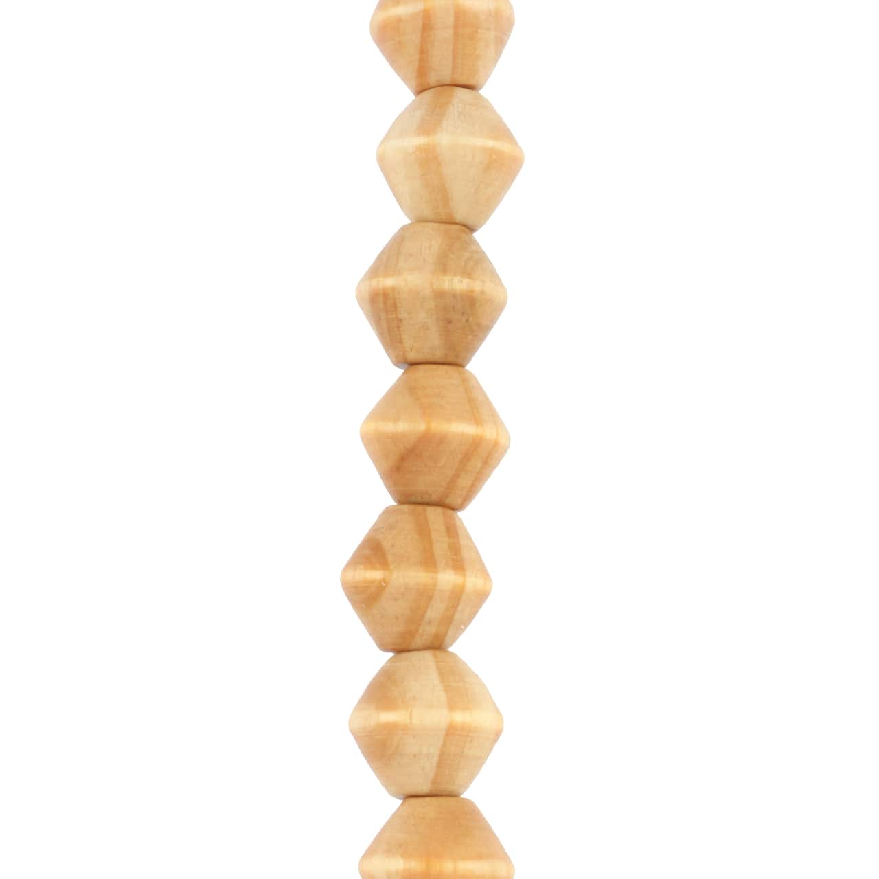 12 Packs: 12 ct. (144 total) Natural Wood Bicone Beads, 15mm by Bead Landing™